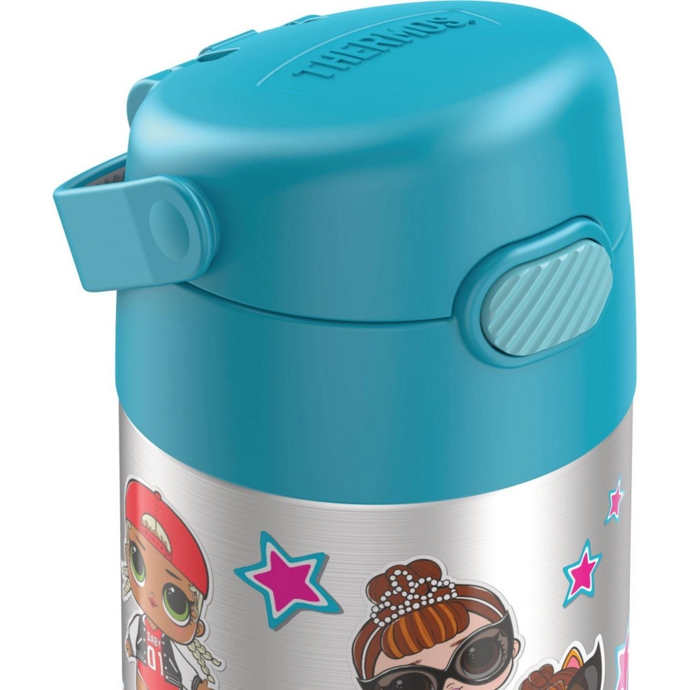 THERMOS FUNTAINER 12 Ounce Stainless Steel Vacuum Insulated Kids Straw  Bottle, LOL Surprise