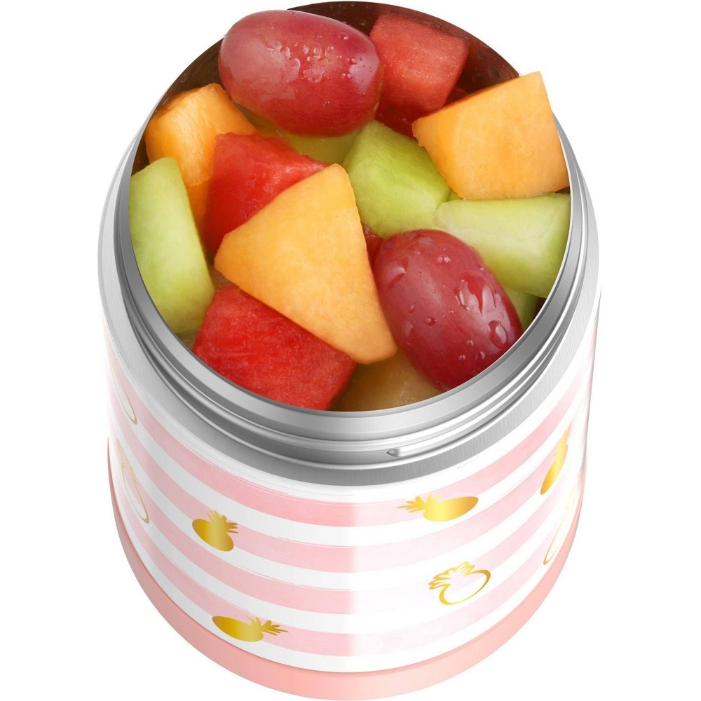 slide 5 of 9, Thermos FUNtainer Food Jar - Pineapple Stripes, 16 oz