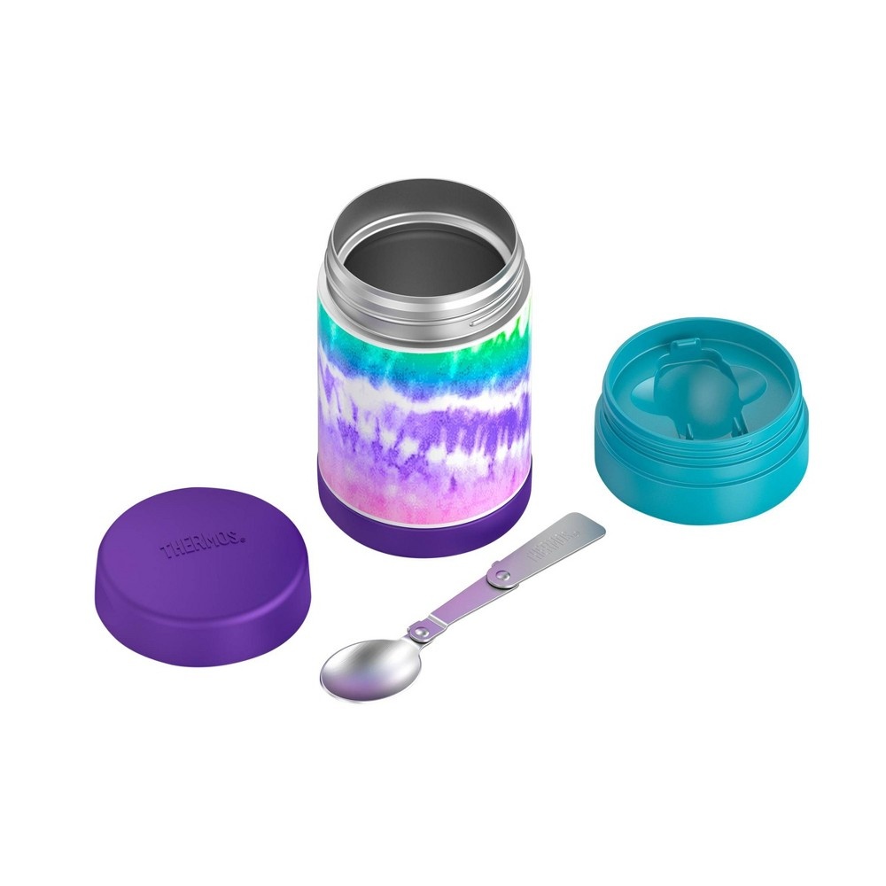 slide 6 of 9, Thermos FUNtainer Food Jar - Purple Tie-Dye, 16 oz