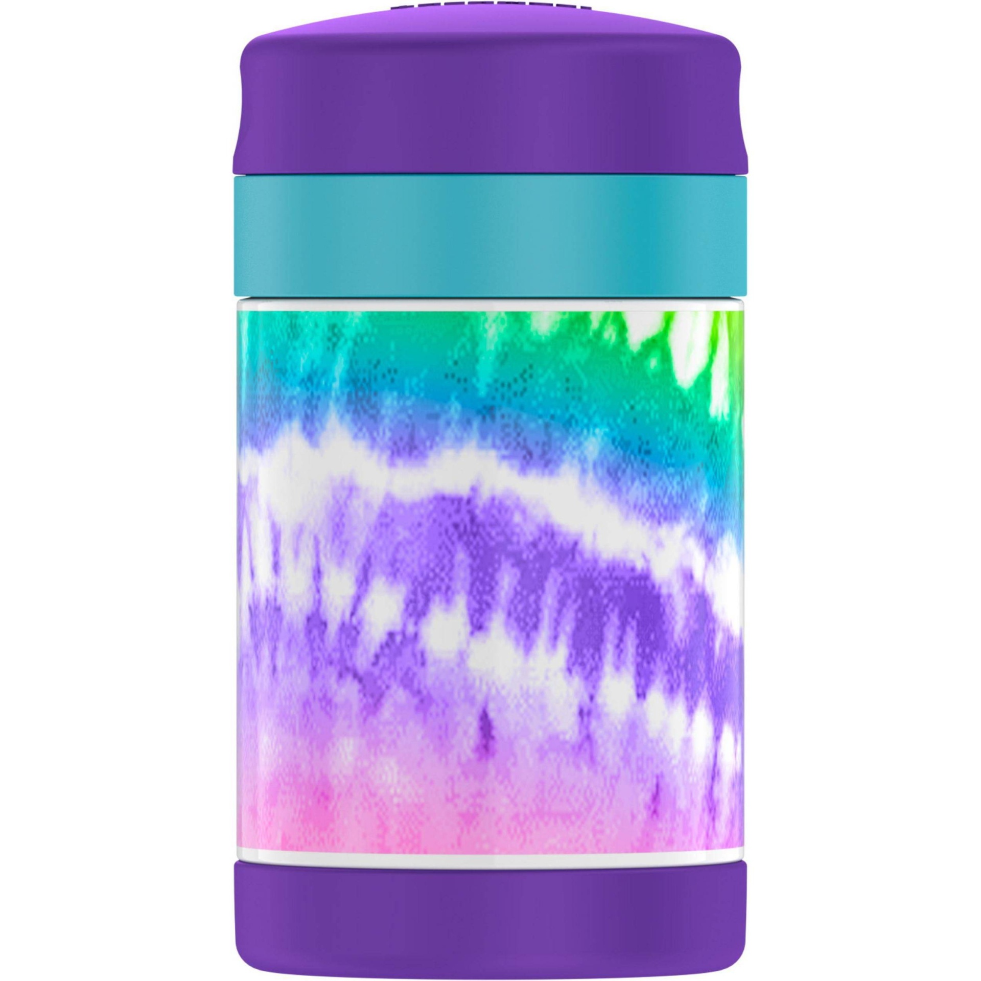 slide 1 of 9, Thermos FUNtainer Food Jar - Purple Tie-Dye, 16 oz