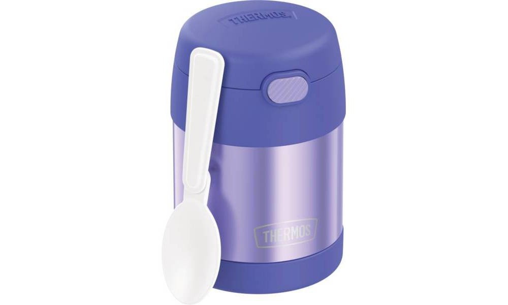 slide 2 of 11, Thermos FUNtainer Food Jar with Spoon - Purple, 10 oz