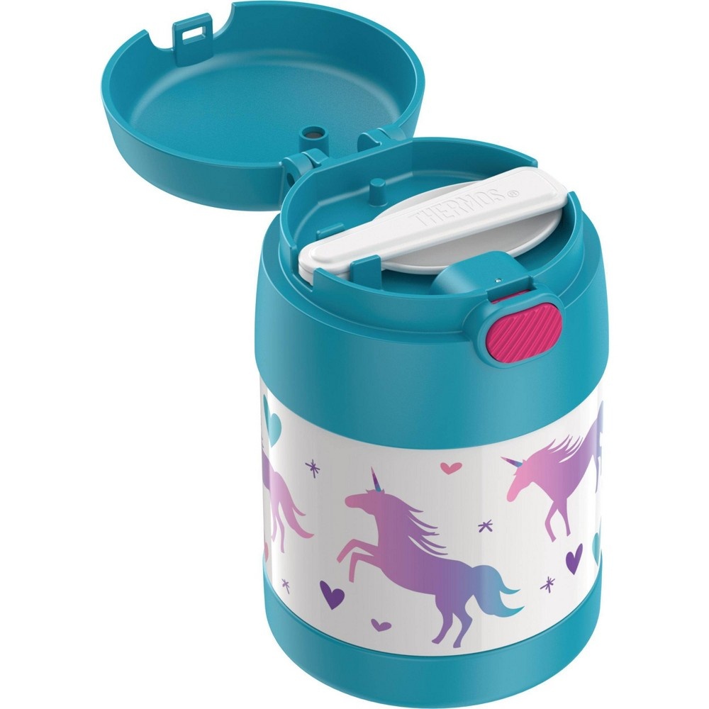 Thermos Unicorn FUNtainer Food Jar with Spoon - Blue 10 oz