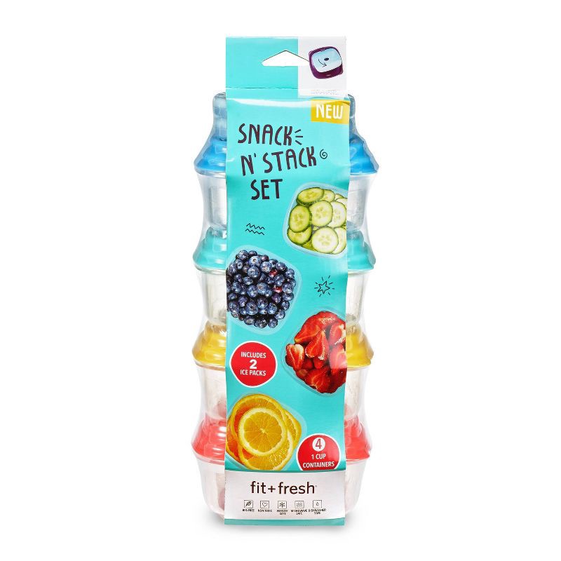 Fit & Fresh 2 Cup Snack Set