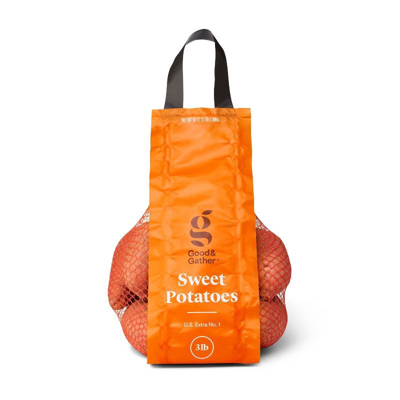 slide 1 of 4, Sweet Potatoes - 3lb Bag - Good & Gather™, 3 lb