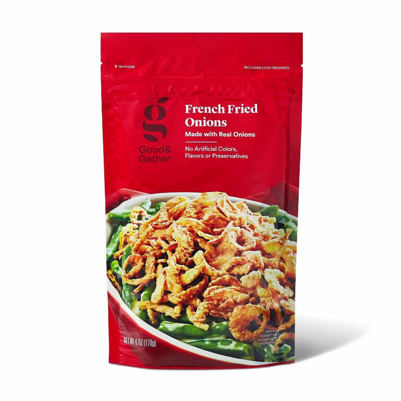 slide 1 of 3, French Fried Onions - 6oz - Good & Gather™, 6 oz