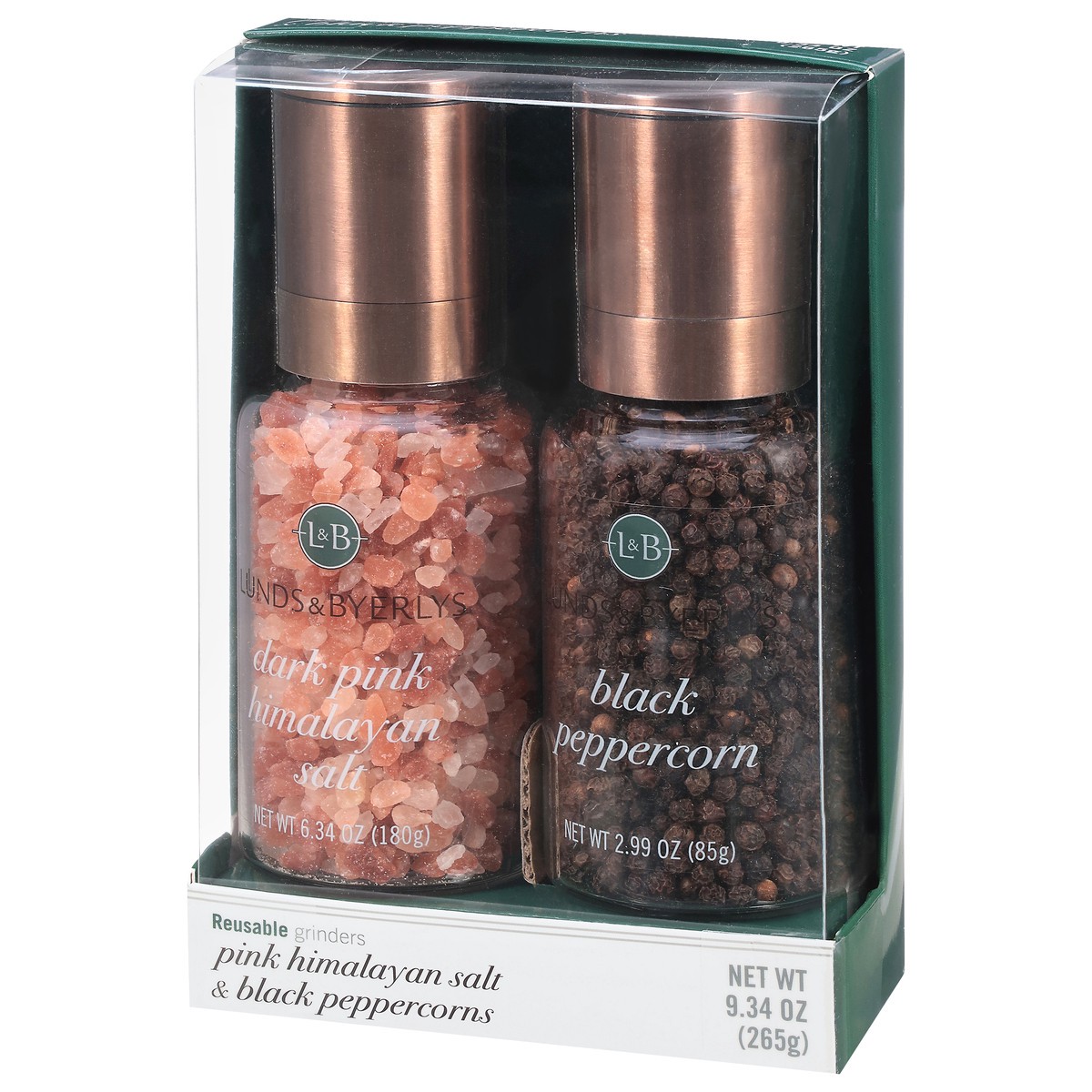 slide 2 of 4, Lunds & Byerlys Pink Himalayan Salt & Black Peppercorns 2 Each, 2 ct
