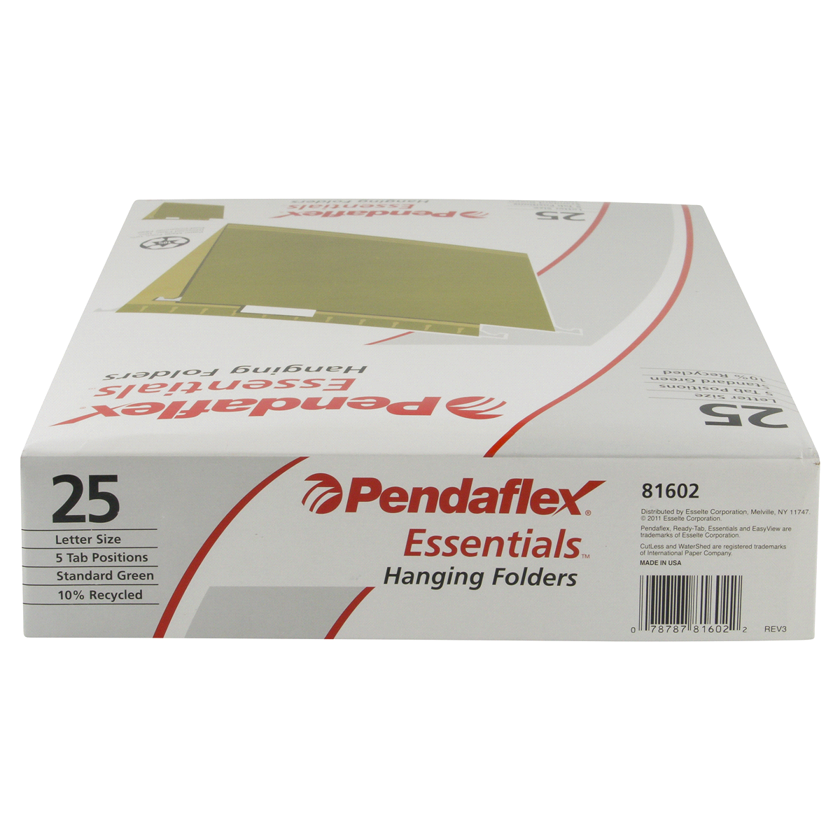 slide 5 of 5, Pendaflex Essentials Green Hanging Folders, 25 ct