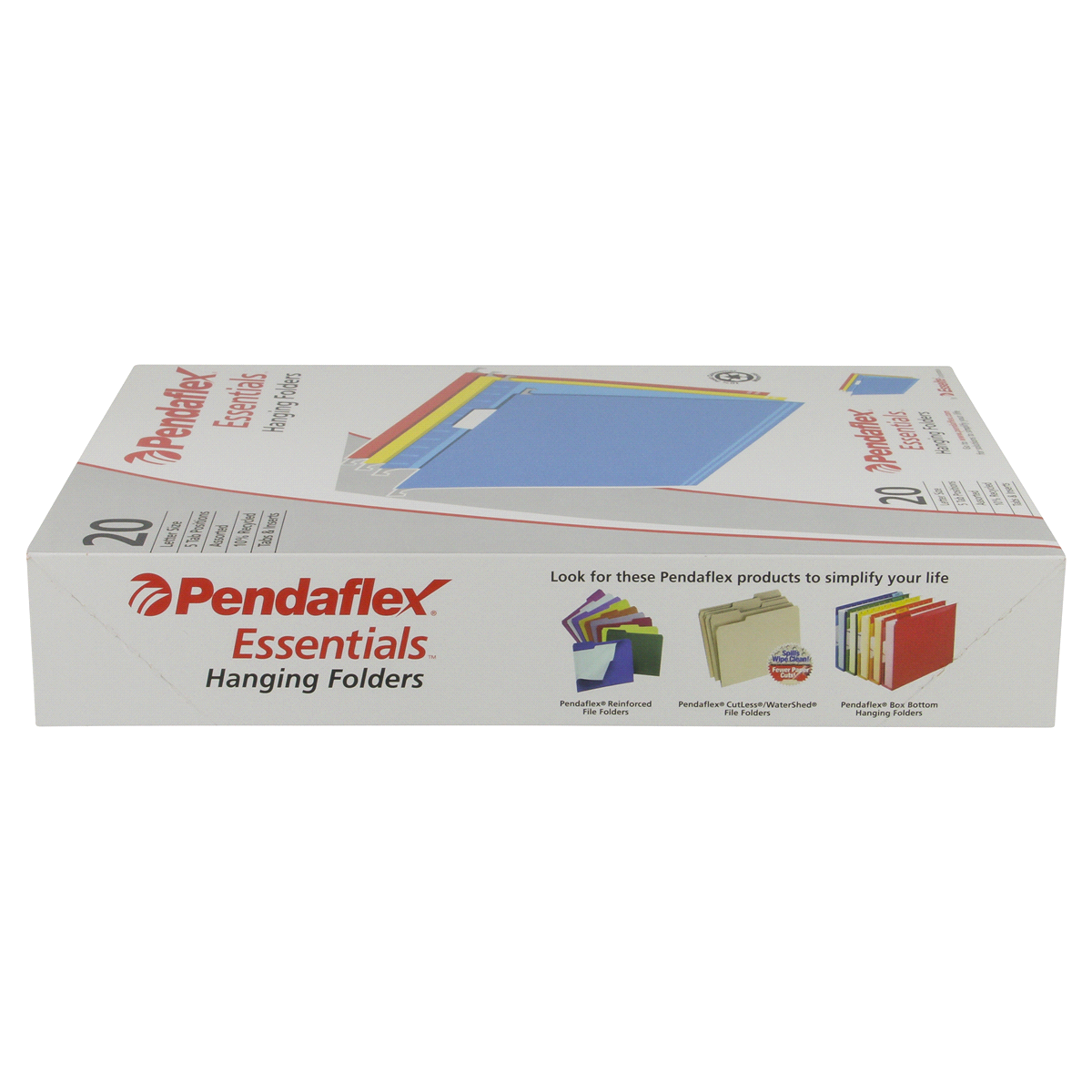 slide 4 of 5, Pendaflex Essentials Assorted Hanging Folders Letter, 20 ct