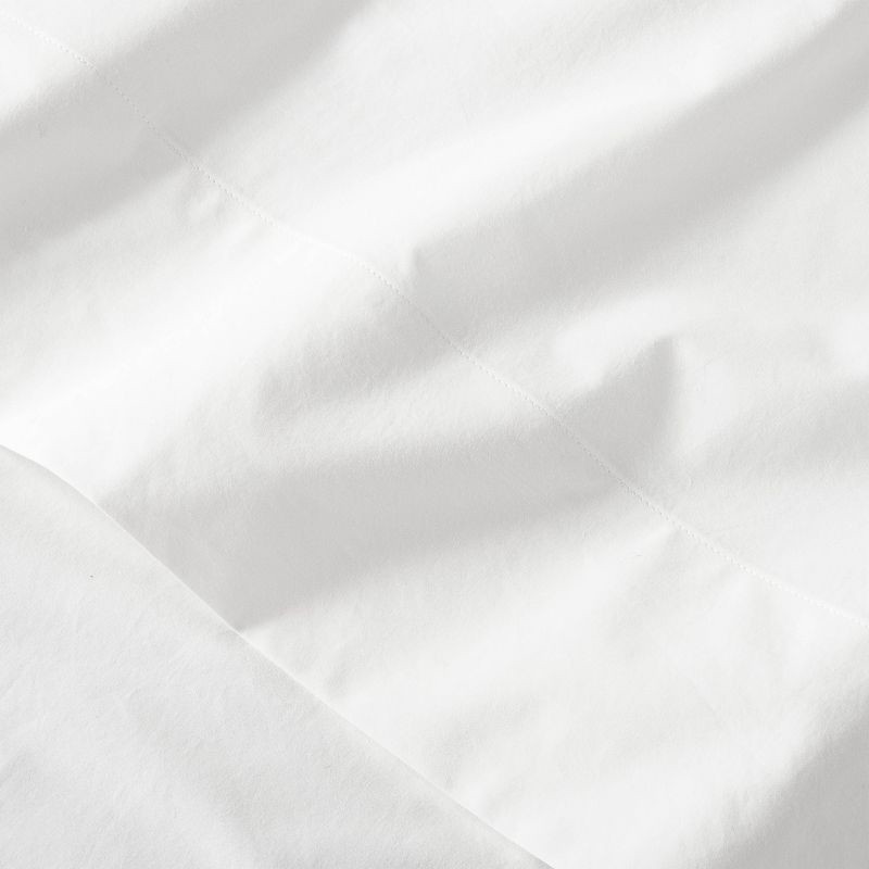 slide 4 of 4, King Washed Supima Percale Solid Pillowcase Set White - Casaluna™: 250 Thread Count, OEKO-TEX Certified, 2-Pack, 1 ct