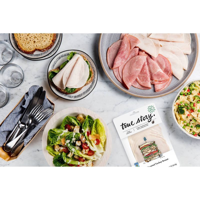 slide 3 of 4, True Story Oven Roasted Turkey - 6oz, 6 oz