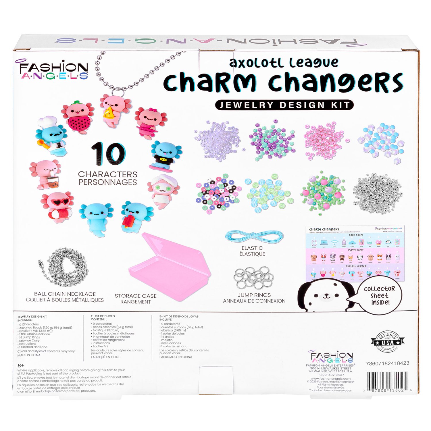 slide 2 of 3, Fashion Angels Charm Changers Axolotl League Jewelry Design Kit, 1 ct