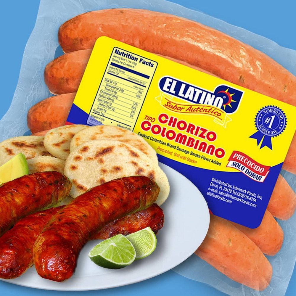 slide 2 of 2, El Latino Colombian Sausage, 16 oz