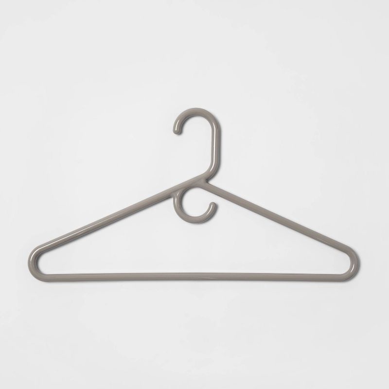 slide 3 of 4, 5pk Super Heavy Weight Hangers Gray - Room Essentials™, 5 ct