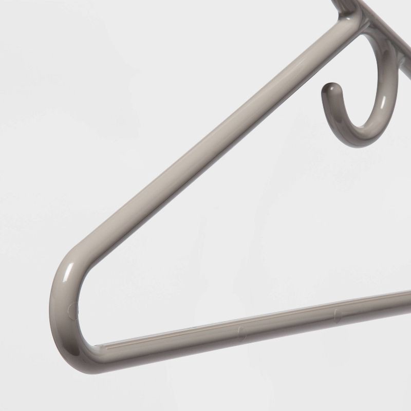 slide 4 of 4, 5pk Super Heavy Weight Hangers Gray - Room Essentials™, 5 ct