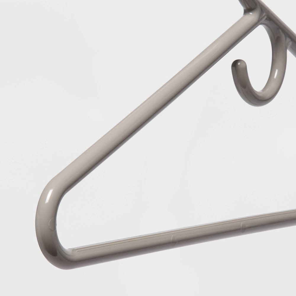 slide 4 of 4, 5pk Super Heavy Weight Hangers Gray - Room Essentials, 5 ct