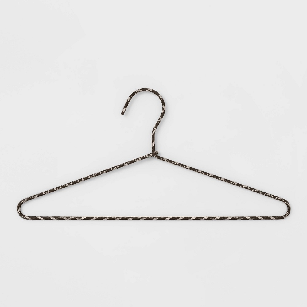 slide 2 of 2, 5pk Fabric Wrapped Hangers Gray - Room Essentials, 5 ct
