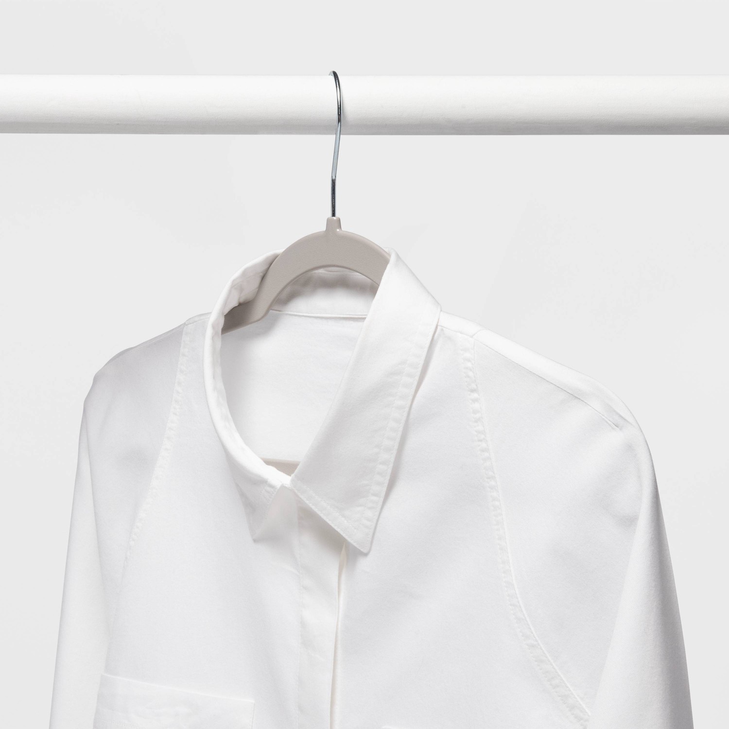10pk Thin Plastic Hangers Gray - Brightroom™ : Target