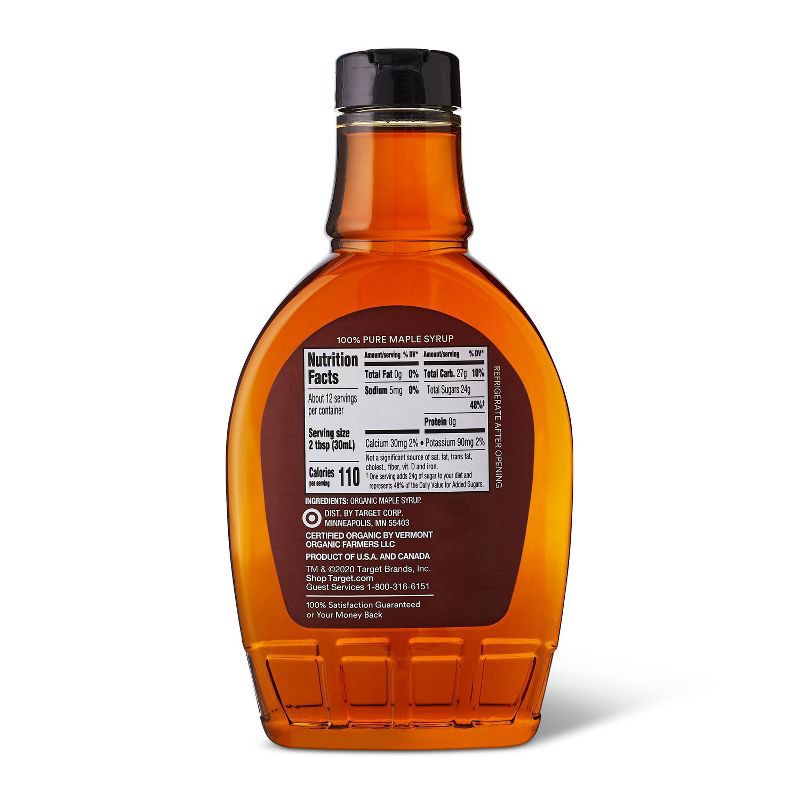 slide 2 of 4, 100% Pure Organic Maple Syrup - 12 fl oz - Good & Gather™, 12 fl oz