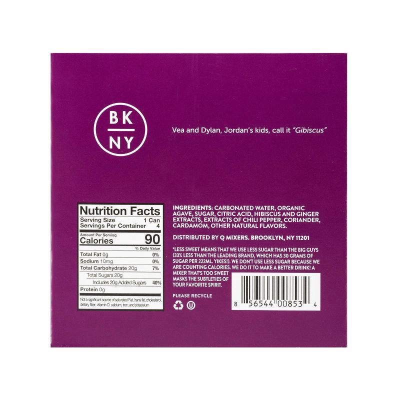 Q Mixers Hibiscus Ginger Beer 4pk/7.5 fl oz Cans 4 ct; 7.5 fl oz Shipt