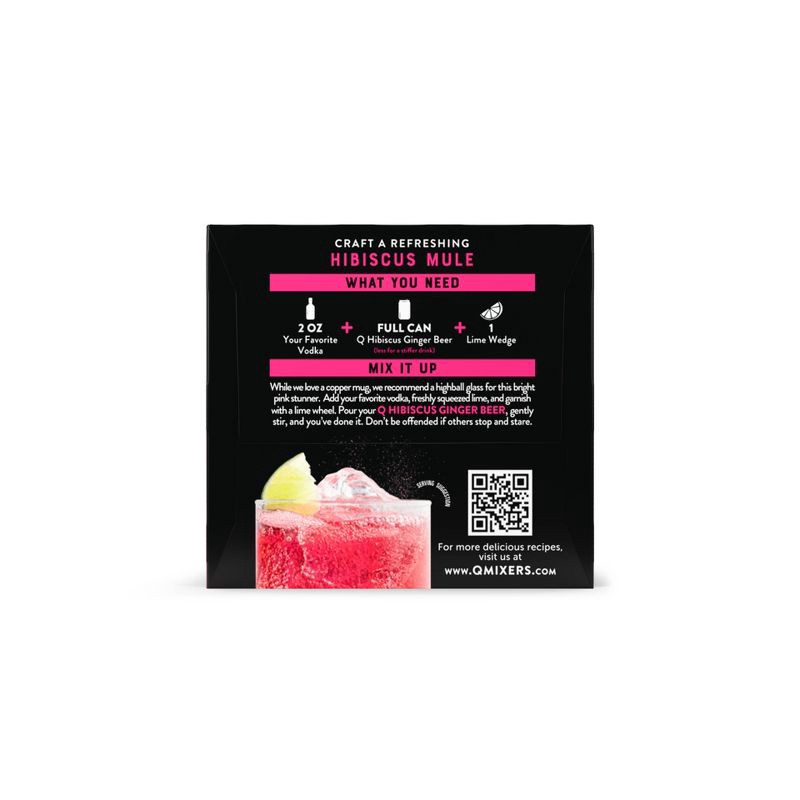 Q Mixers Hibiscus Ginger Beer 4pk/7.5 fl oz Cans 4 ct; 7.5 fl oz Shipt