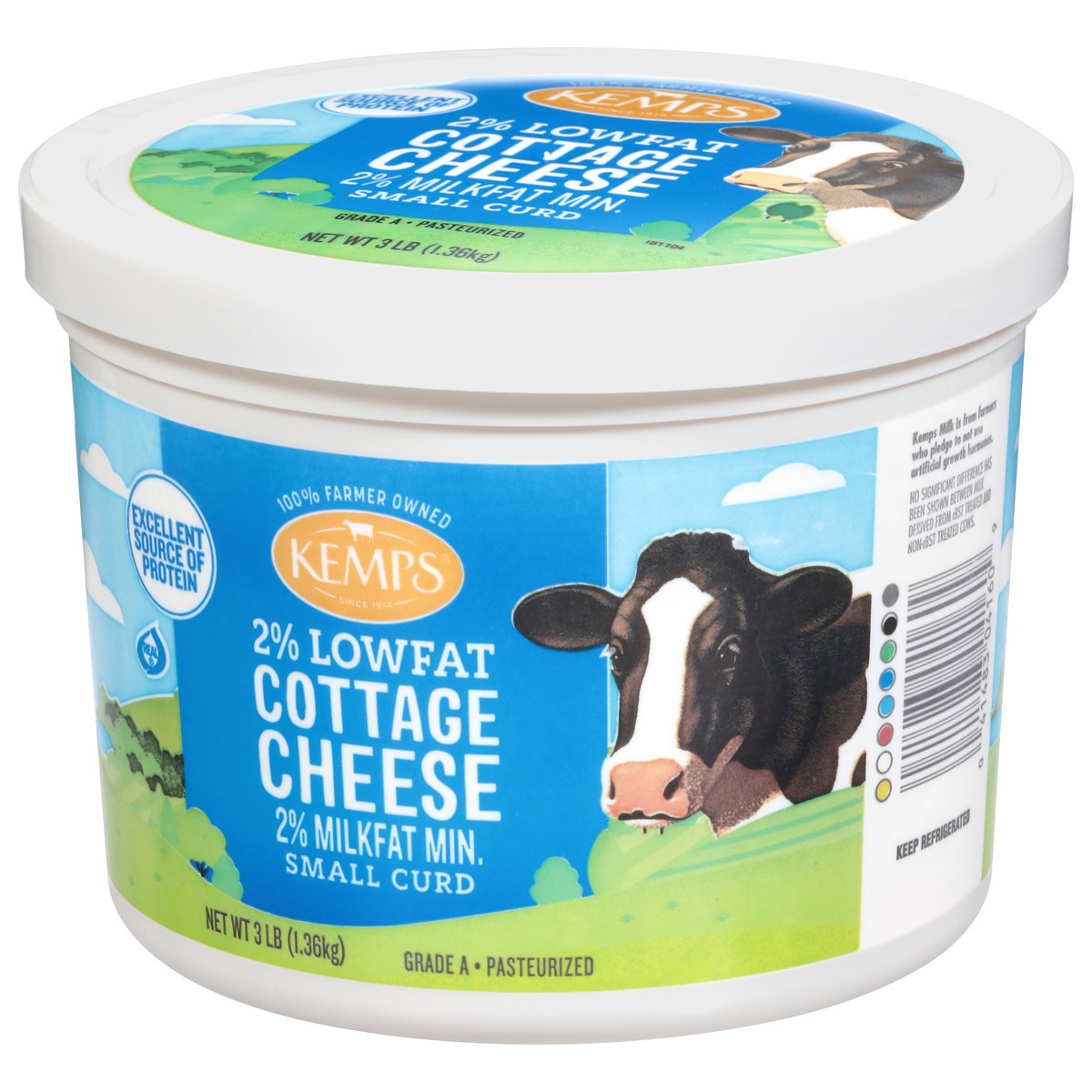 slide 7 of 13, Kemps 2% Low-Fat Cottage Cheese 3 Lb. Tub, 1 ct