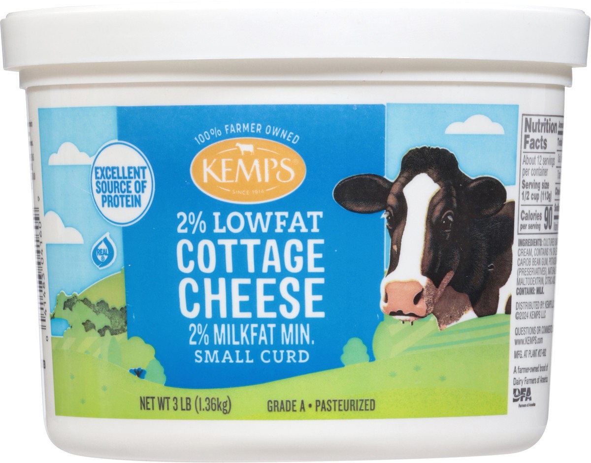 slide 9 of 13, Kemps 2% Low-Fat Cottage Cheese 3 Lb. Tub, 1 ct
