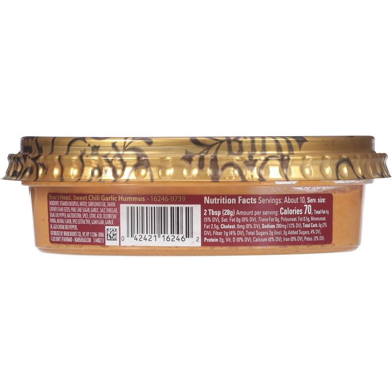 slide 3 of 5, Boar's Head Sweet Chili Garlic Hummus - 10oz, 10 oz