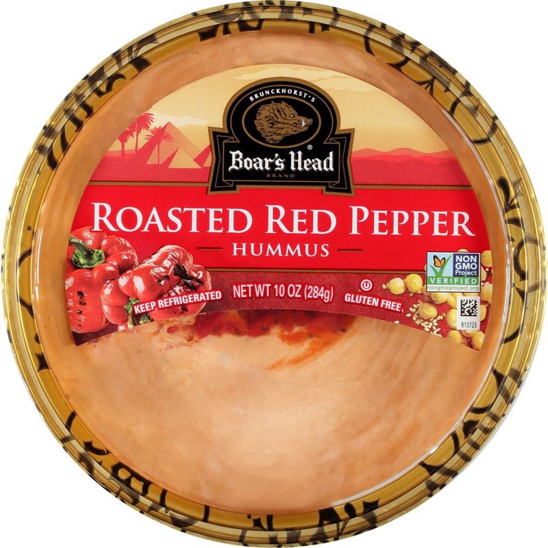 slide 1 of 5, Boar's Head Red Pepper Hummus - 10oz, 10 oz