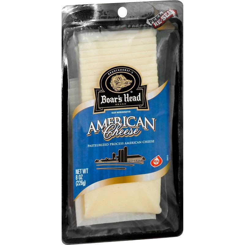 slide 2 of 7, Boar's Head American White Cheese - 8oz, 8 oz