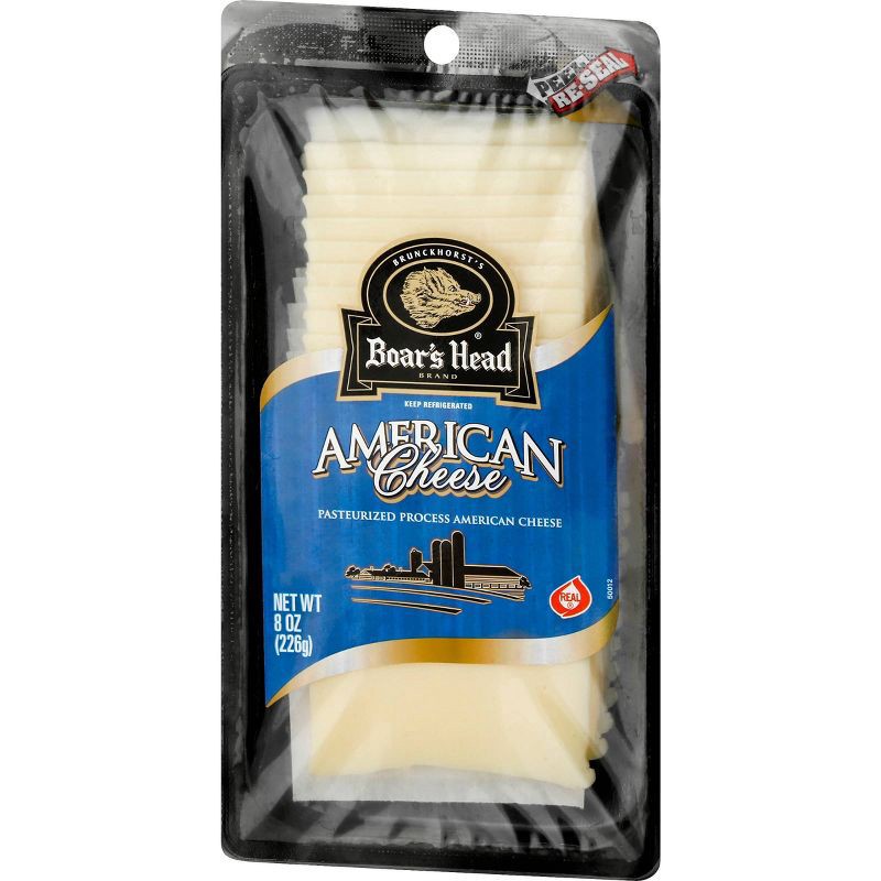 slide 3 of 7, Boar's Head American White Cheese - 8oz, 8 oz