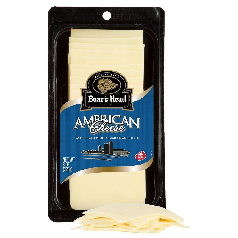 slide 6 of 7, Boar's Head American White Cheese - 8oz, 8 oz