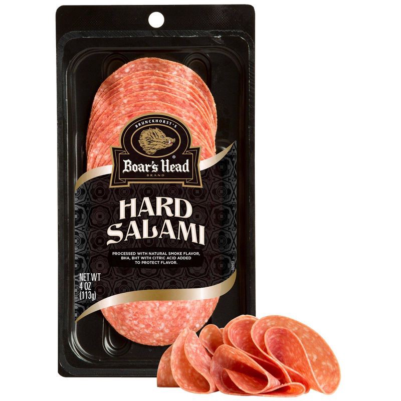 slide 7 of 7, Boar's Head Hard Salami - 4oz, 4 oz
