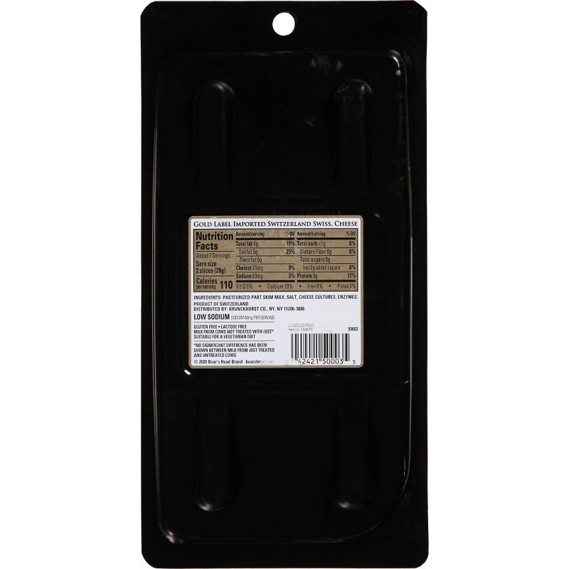 slide 6 of 7, Boar's Head Gold Swiss Cheese - 7oz, 7 oz