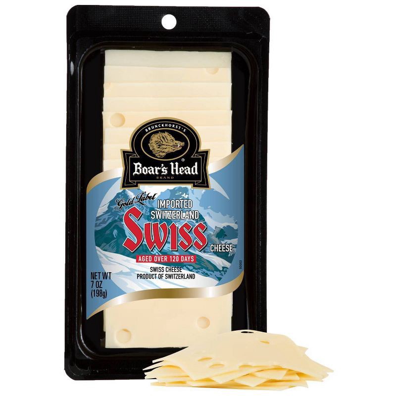 slide 7 of 7, Boar's Head Gold Swiss Cheese - 7oz, 7 oz