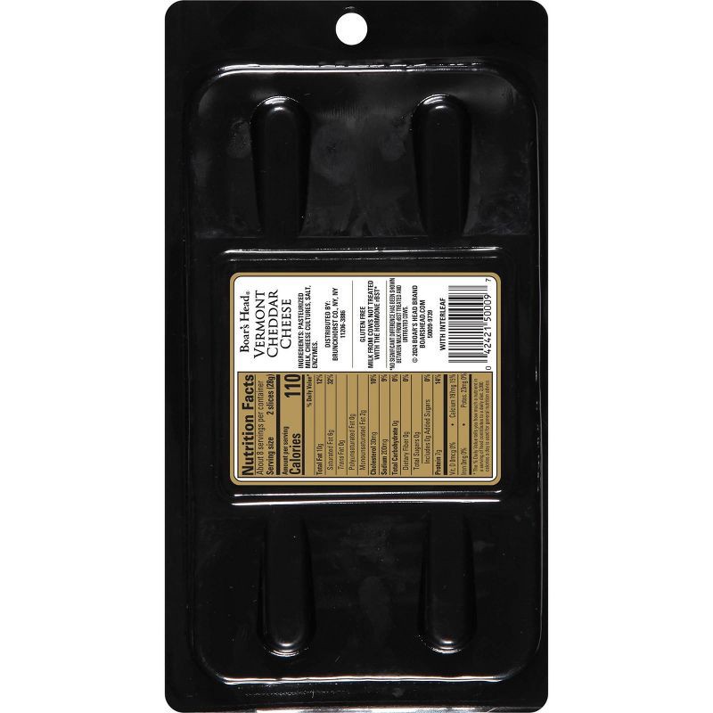 slide 6 of 7, Boar's Head Vermont White Cheddar Cheese - 8oz, 8 oz