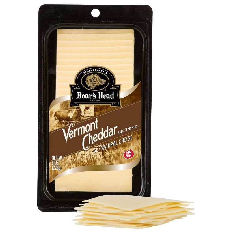 slide 7 of 7, Boar's Head Vermont White Cheddar Cheese - 8oz, 8 oz