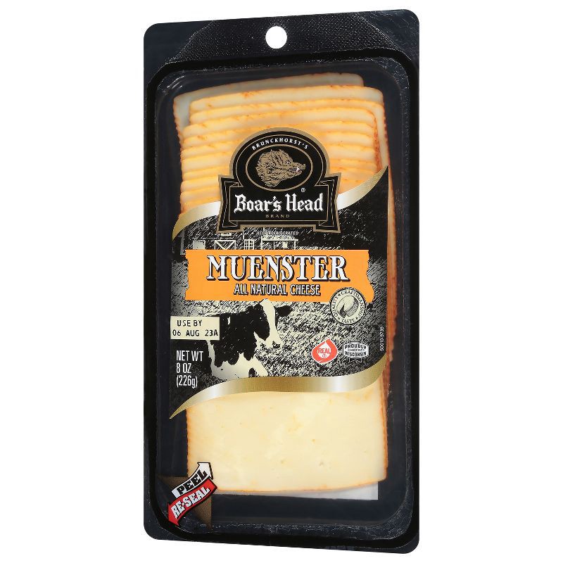 slide 2 of 6, Boar's Head Muenster Cheese - 8oz, 8 oz