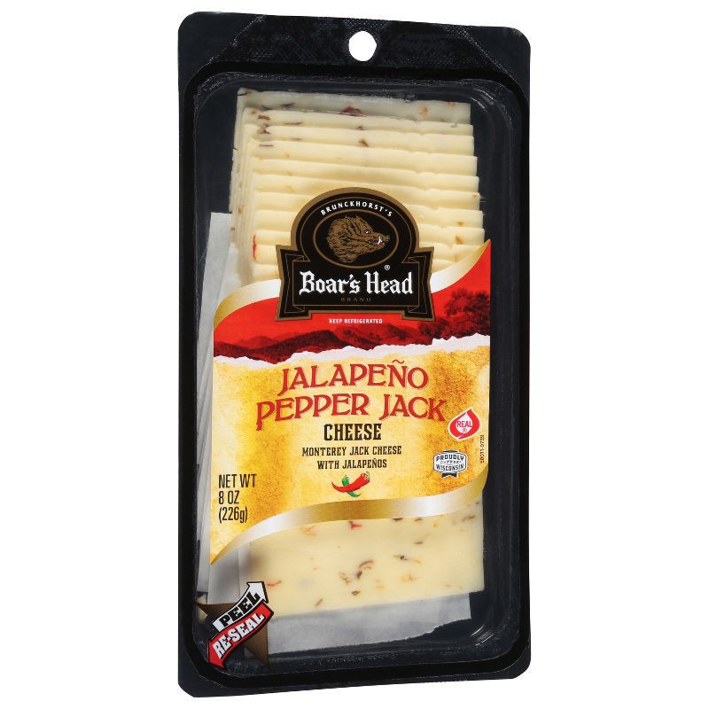slide 3 of 7, Boar's Head Pepper JackCheese - 8oz, 8 oz