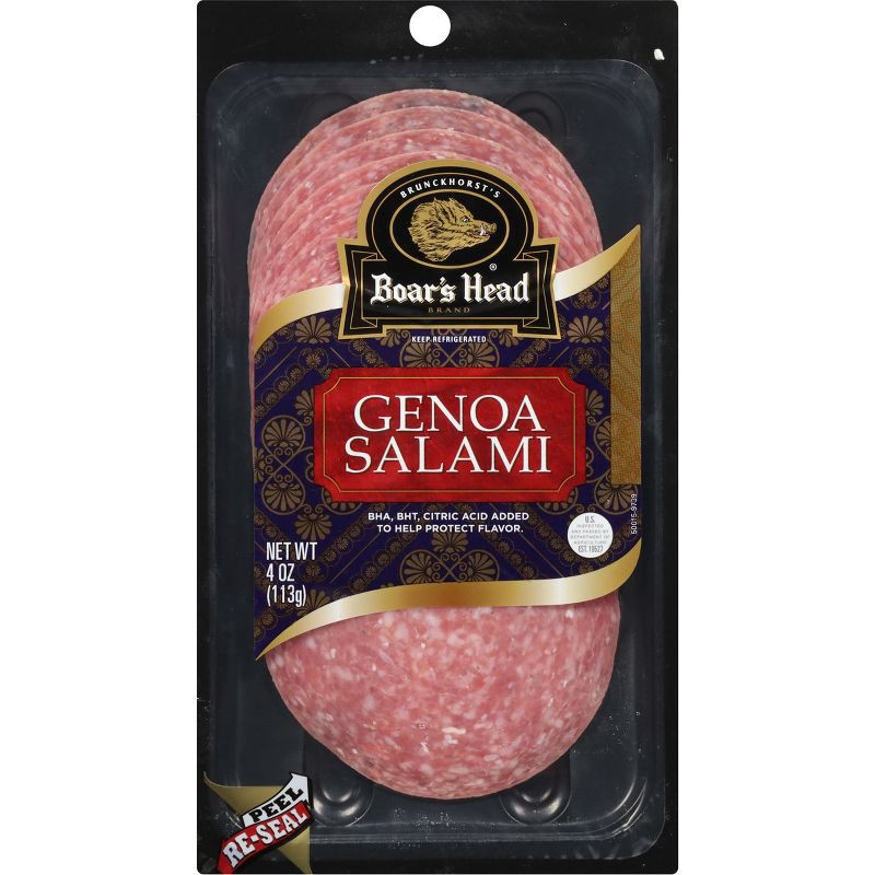 slide 1 of 8, Boar's Head Genoa Salami - 4oz, 4 oz