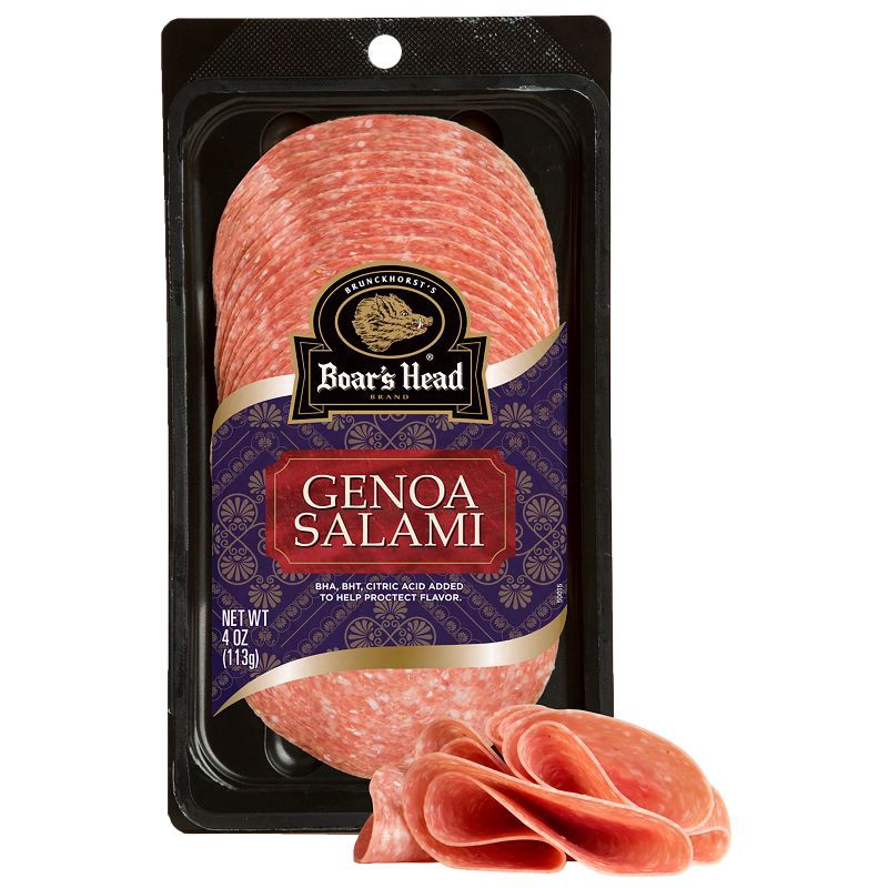 slide 7 of 8, Boar's Head Genoa Salami - 4oz, 4 oz