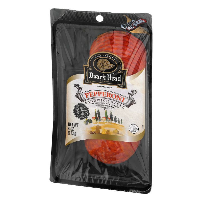 slide 3 of 8, Boar's Head Pepperoni - 4oz, 4 oz