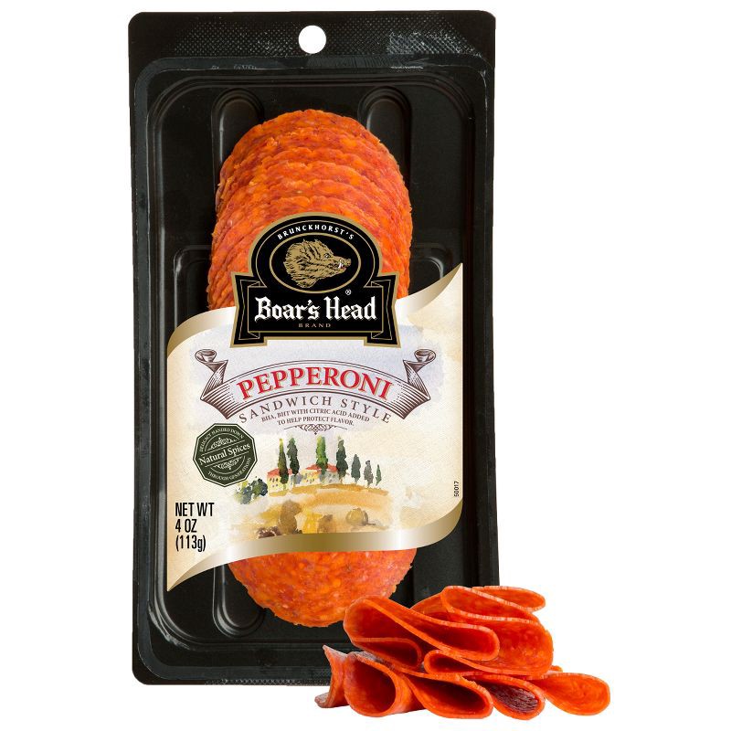 slide 7 of 8, Boar's Head Pepperoni - 4oz, 4 oz