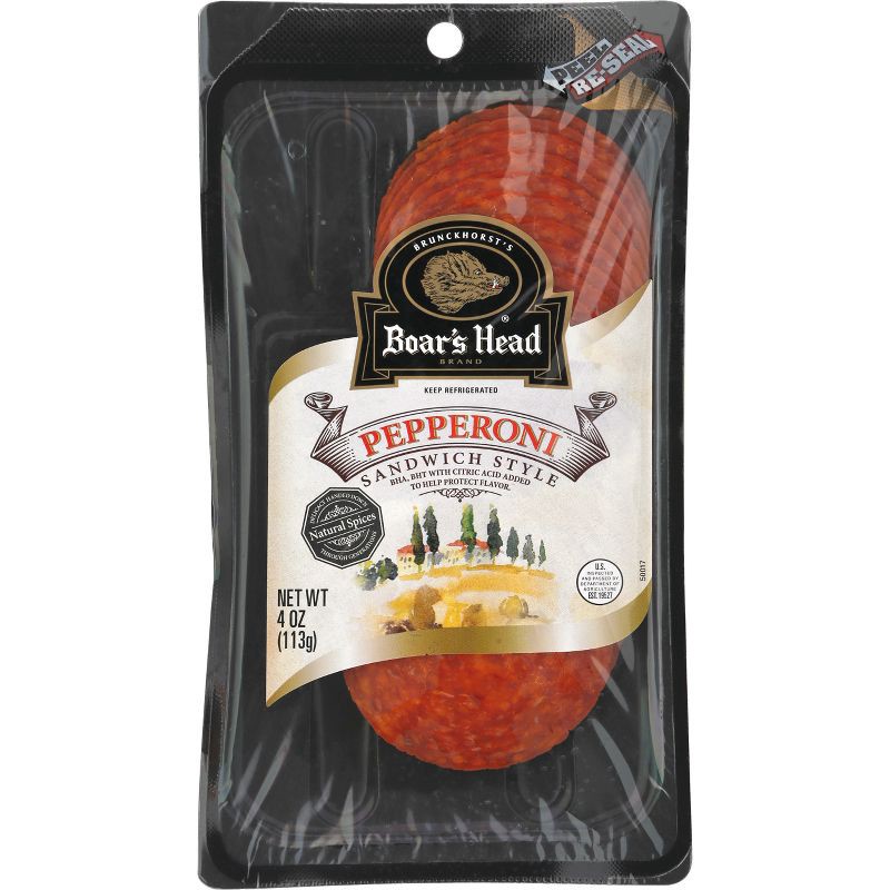 slide 1 of 8, Boar's Head Pepperoni - 4oz, 4 oz