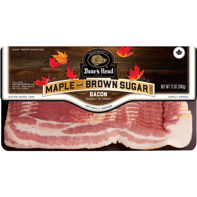 slide 1 of 5, Boar's Head Maple Bacon - 12oz, 12 oz