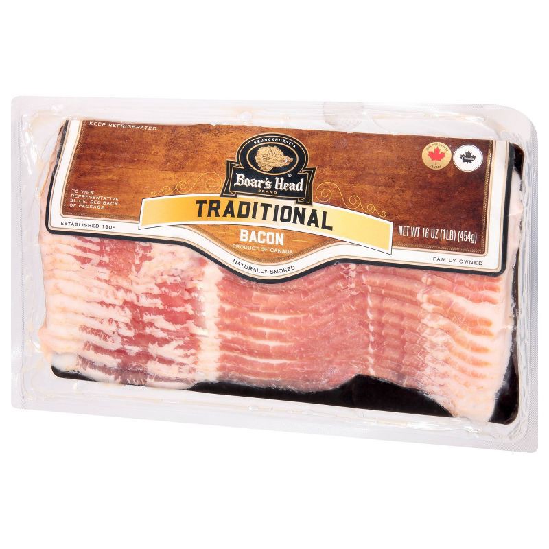 slide 5 of 5, Boar's Head Naturally Smoked Traditional Bacon - 16oz, 16 oz