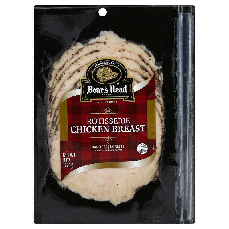 slide 2 of 7, Boar's Head Sliced Rotisserie Chicken - 8oz, 8 oz