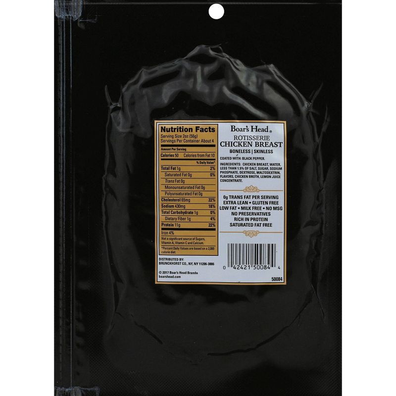 slide 7 of 7, Boar's Head Sliced Rotisserie Chicken - 8oz, 8 oz