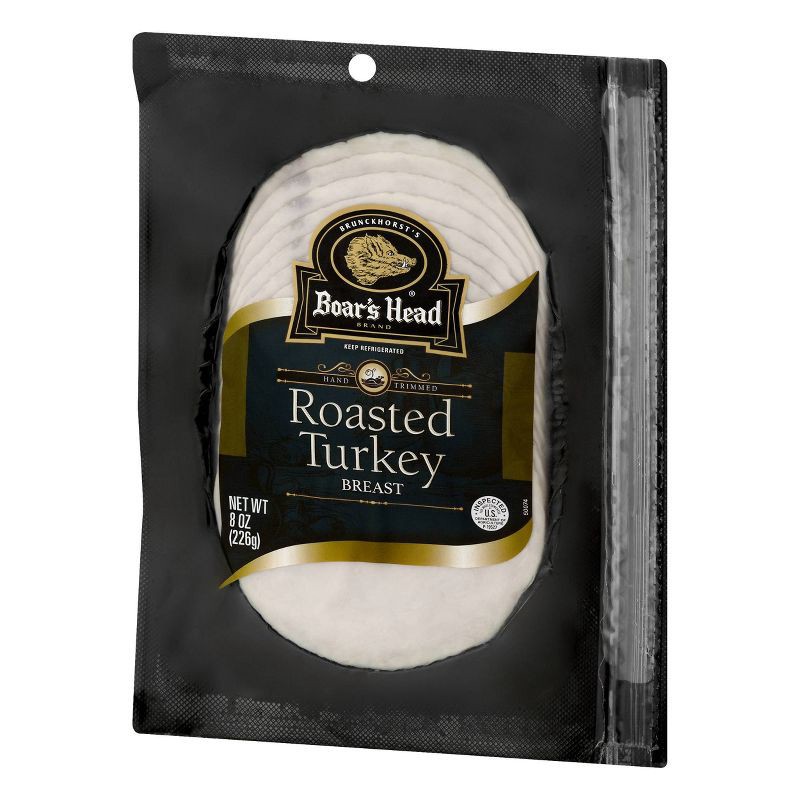 slide 3 of 3, Boar's Head Sliced Roasted Turkey Breast - 8oz, 8 oz