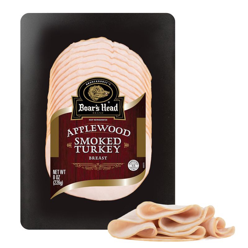 slide 7 of 7, Boar's Head Sliced Applewood Smoked Turkey - 8oz, 8 oz