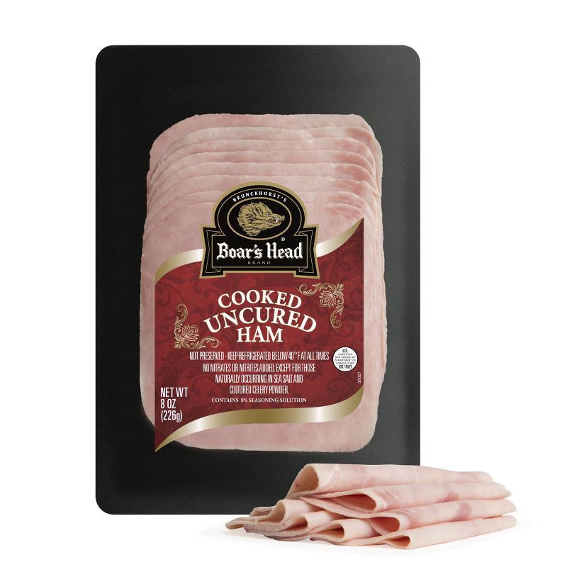 slide 4 of 4, Boar's Head Sliced Cooked Ham - 8oz, 8 oz